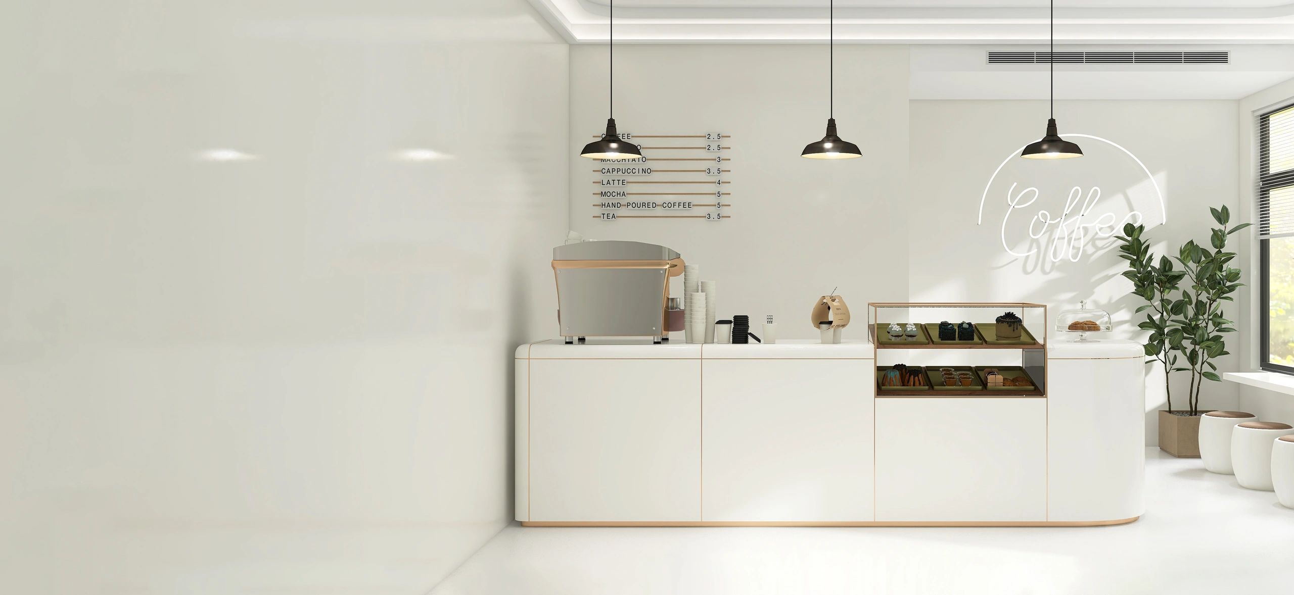 Modern espresso machine setup in a bright kitchen (featured pick)